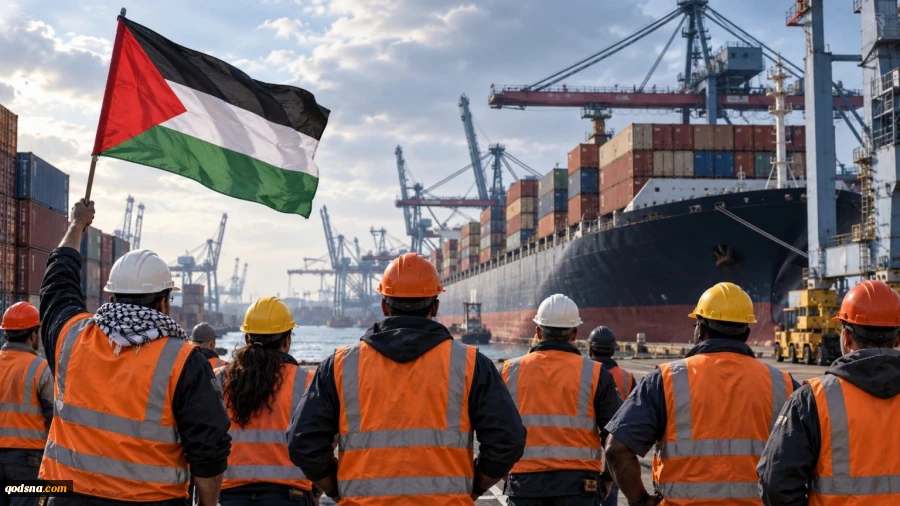 Trade unions and labor groups in about 100 ports distributed across 17 countries are preparing to organize strikes and protests on Friday, October 30, to demand a halt to the transfer of weapons and goods related to the Israeli war on Palestinians, in a m