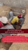جوانان غزه در حال جمع آوری سنگ برای قبور