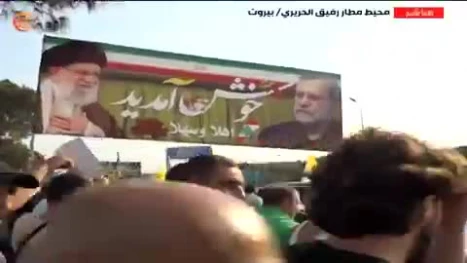 استقبال پرشور لبنانی‌ها از ورود «لاریجانی» به بیروت+ فیلم 2