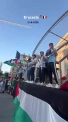 Anti-Israeli protest in Brussels, Belgium