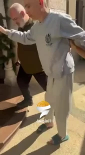 اسیر ساکن قدس در آغوش خانواده‌اش آزادی را جشن گرفت
