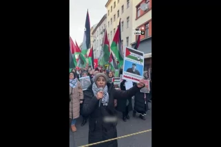 تظاهرات آلمانی ها در حمایت از ملت فلسطین