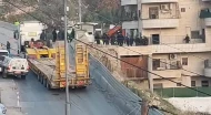 تخریب یک ساختمان مسکونی در قدس توسط نیروهای اشغالگر