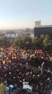 مسیر تشییع پیکر مطهر رهبر شهید انقلاب اسلامی در نجف اشرف